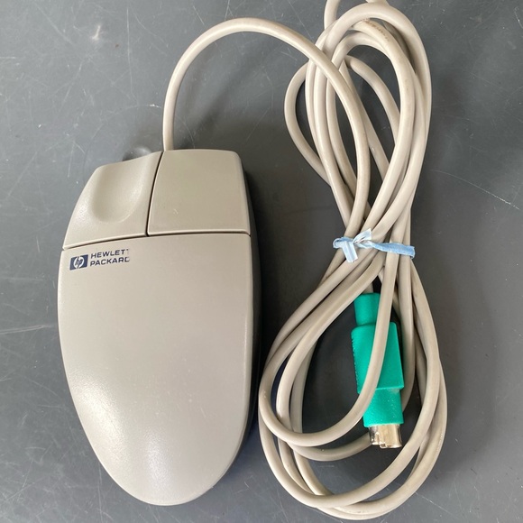 Vintage HP Hewlett Packard (M-S34) Wired Track Ball Computer Mouse - Picture 6 of 11